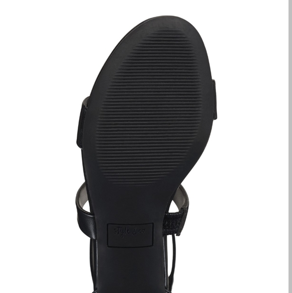 Style & Co Paysonn Dress Sandals Black -9.5 - Picture 5 of 8